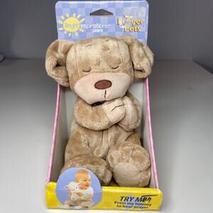Vintage Kids II Bright Inspirations Prayer Pets Puppy Plush Dog Brown - No Sound